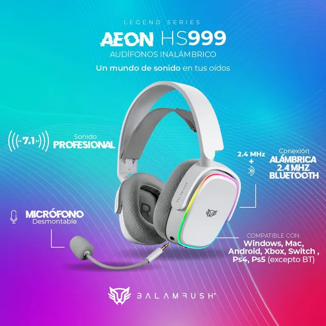 Auriculares Balam Rush HS999 — vista 2