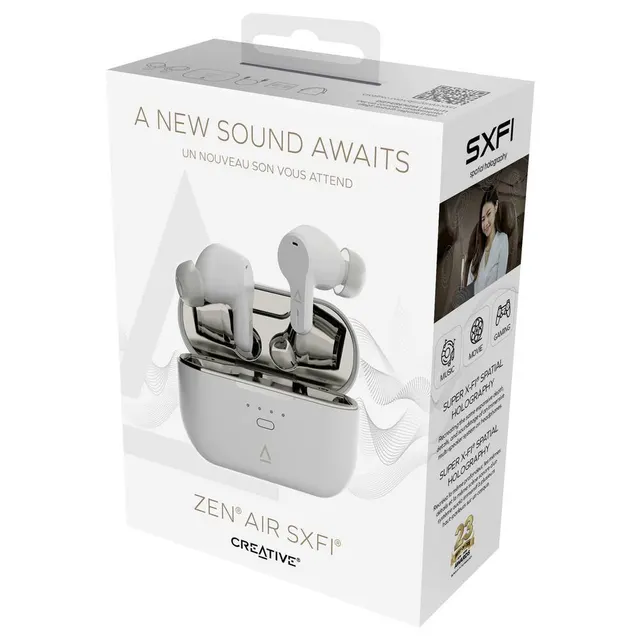 Audifonos CREATIVE LABS ZEN AIR SXFI D GY — vista 4