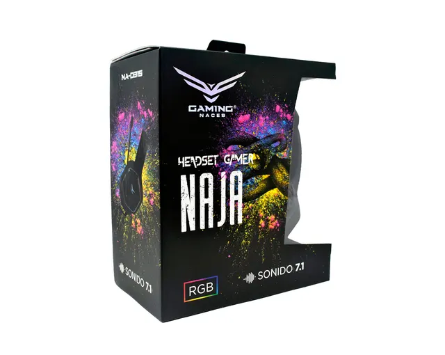 Audífonos Gamer 7.1 RGB NAJA Naceb Gaming NA-0315 — vista 5