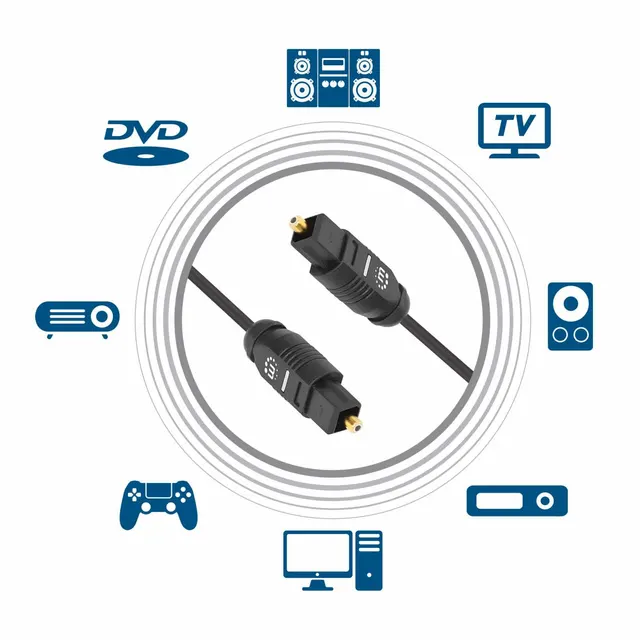 Cable de Audio Digital Optico Toslink  MANHATTAN 356077 — vista 13