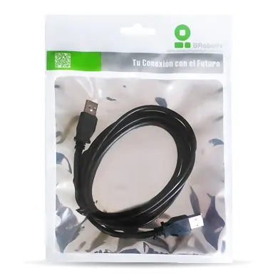 Cable USB Tipo A-A BROBOTIX 210887 — vista 3