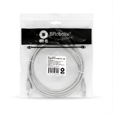 Cable de Red CAT 5E 3M  BROBOTIX 497158 — vista 2