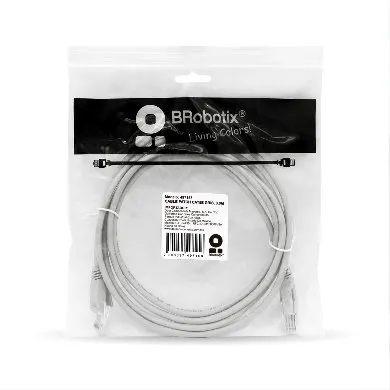 Cable de Red CAT 5E 3M  BROBOTIX 497158 — vista 4
