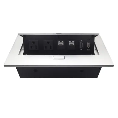 CAJA PARA MESA: HDMI, USB, RJ45 CAT6 BROBOTIX 171224 — vista 6