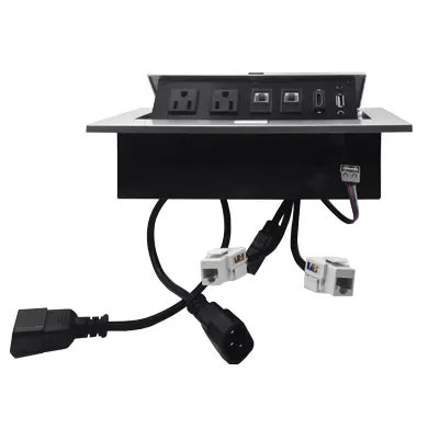 CAJA PARA MESA: HDMI, USB, RJ45 CAT6 BROBOTIX 171224 — vista 10