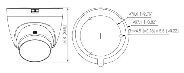 Cámara domo análoga Dahua Technology DH-HAC-HDW1200CLQN-IL-A — vista 2