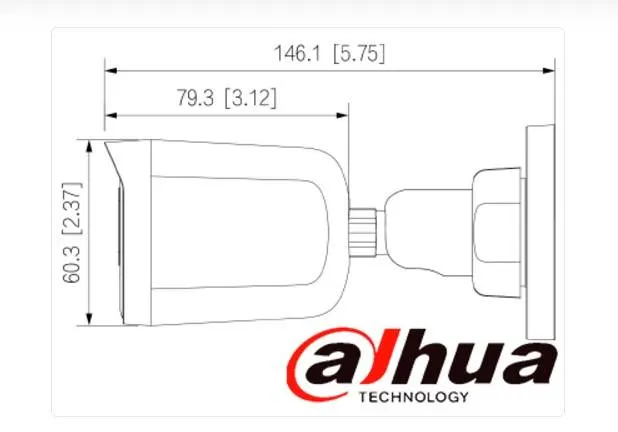 Cámara Bala Análoga Dahua Technology DH-HAC-B1A51N-U-0280B — vista 2