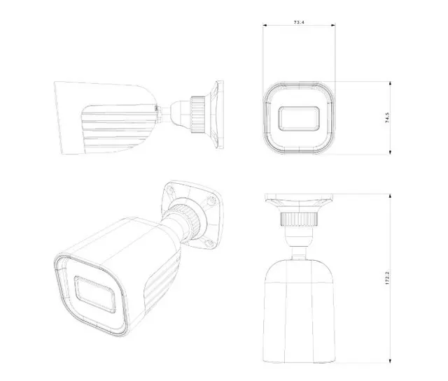 Cámara Bala IP PROVISION-ISR I2-320IPSN-28-V4 — vista 4