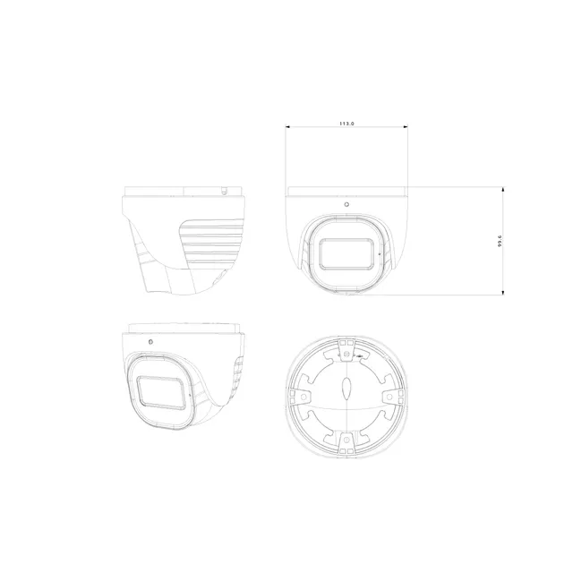 Cámara domo IP PROVISION-ISR DH-340IPSN-MVF — vista 3