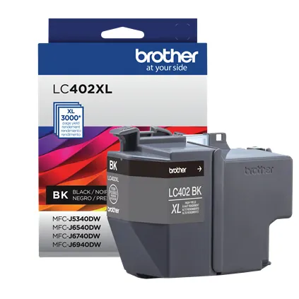 Cartucho BROTHER LC402XLBK — vista 3