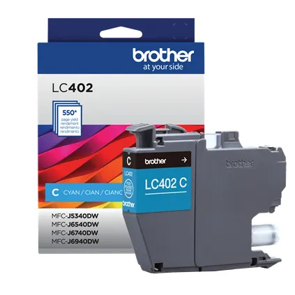 Cartucho BROTHER LC402C — vista 3