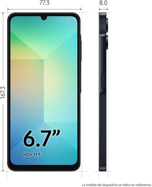 Celulares SAMSUNG SAMSUNG GALAXY A06 4GB 128GB NEGRO — vista 4