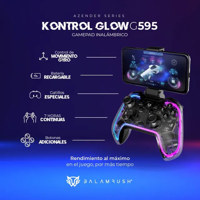Gamepad Balam Rush G595 — vista 3