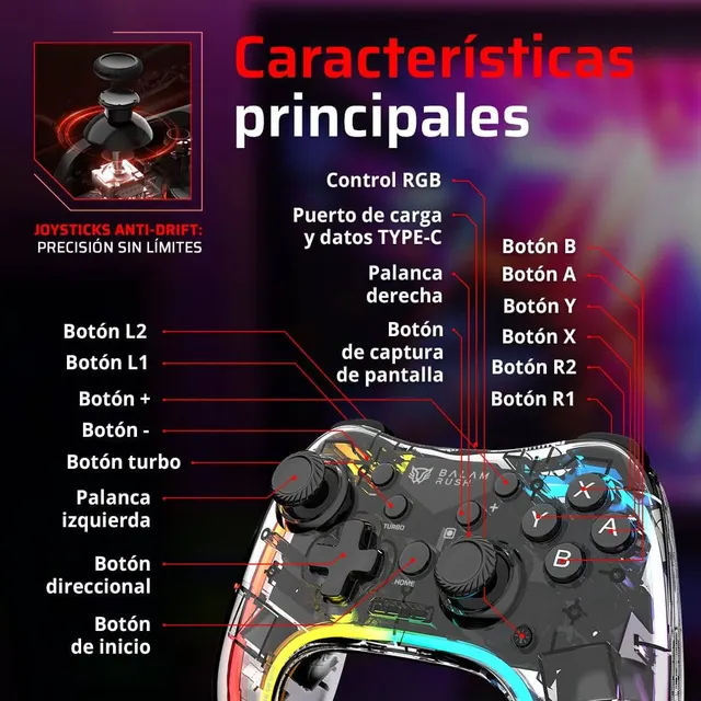 Controles Gaming Balam Rush  BR-940467 — vista 3