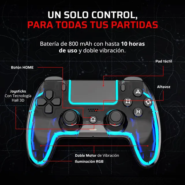 Controles Gaming Balam Rush KONTROL LUCID G690 — vista 4