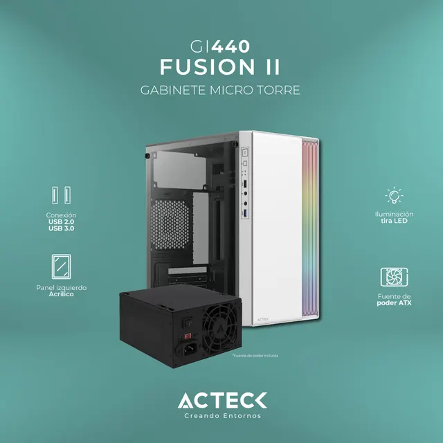 Gabinete ACTECK GI440 — vista 3