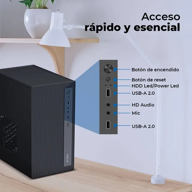Gabinetes para Computadoras ACTECK PERFORMANCE MINI III GI215M — vista 3