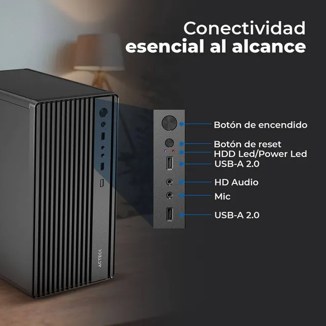 Gabinetes para Computadoras ACTECK PERFORMANCE MINI III GI210M — vista 3