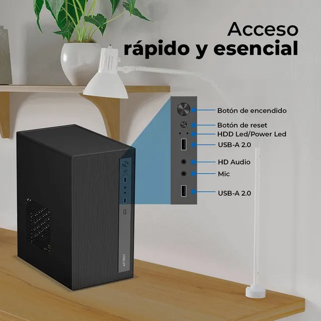 Gabinetes para Computadoras ACTECK ZARETH GI210F — vista 3