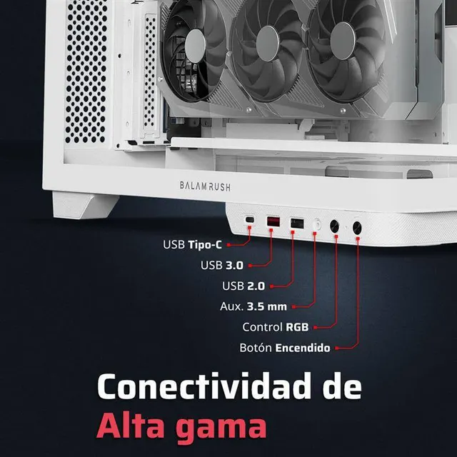 Gabinetes Gaming Balam Rush TANK EXPERT CURVE 7800 — vista 4