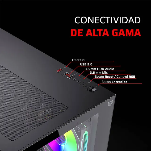 Gabinetes Gaming Balam Rush TANK GLOW MAX 3900 — vista 3