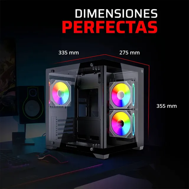 Gabinetes Gaming Balam Rush TANK GLOW MAX 3900 — vista 4