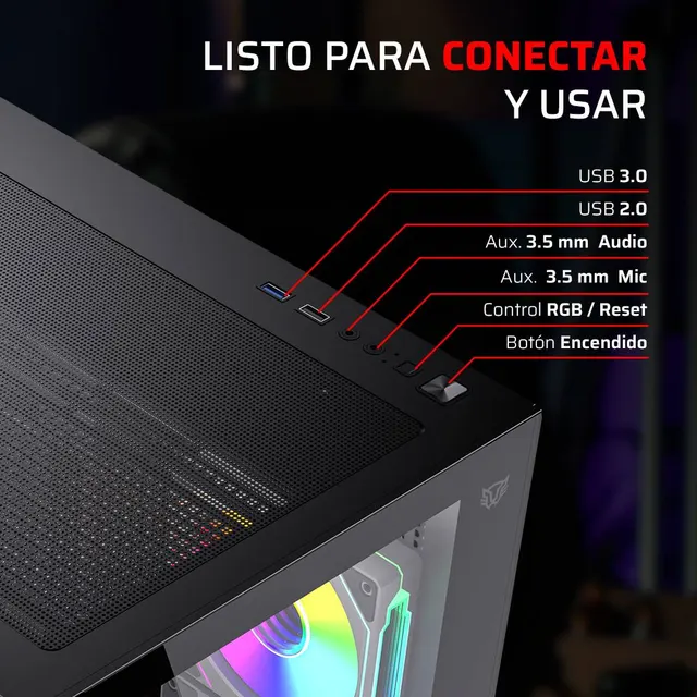 Gabinetes Gaming Balam Rush TANK CORE PRO GI925 — vista 4