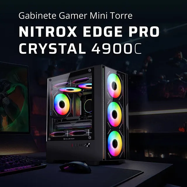 Gabinetes Gaming Balam Rush NITROX EDGE PRO CRYSTAL 4900C — vista 3
