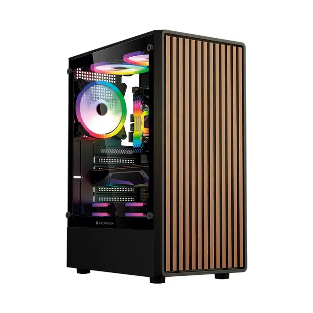 Gabinetes Gaming Balam Rush DRAGONFLY WOOD GM580CB — vista 2