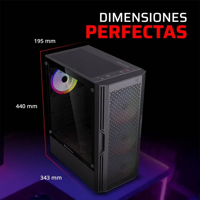 Gabinetes Gaming Balam Rush DRAGONFLY VENTRA GM570 — vista 3