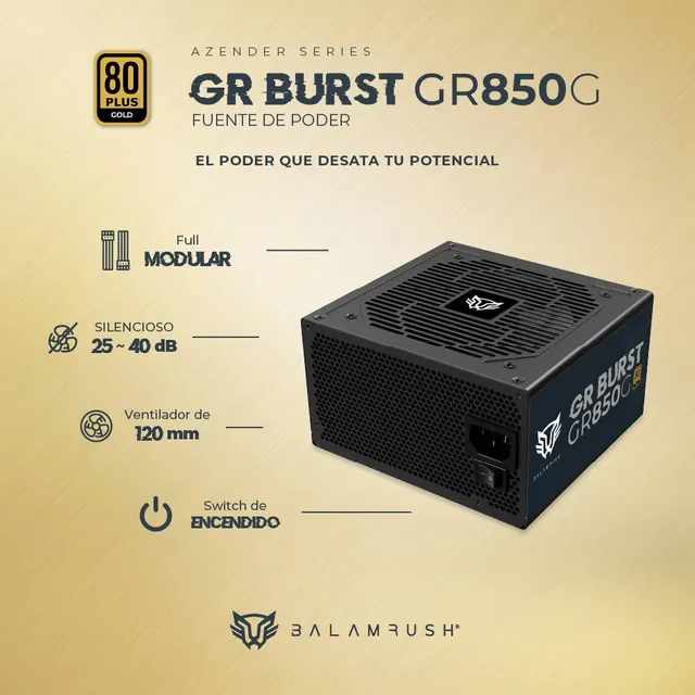 Fuente de poder Balam Rush GR850G — vista 4