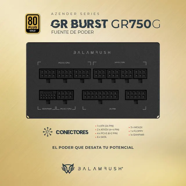 Fuente de poder  Balam Rush GR750G — vista 4