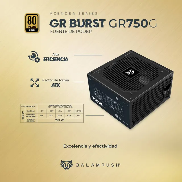 Fuente de poder  Balam Rush GR750G — vista 5