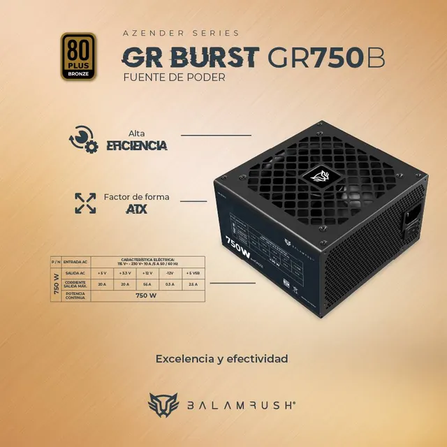 Fuente de poder Balam Rush GR750B — vista 5