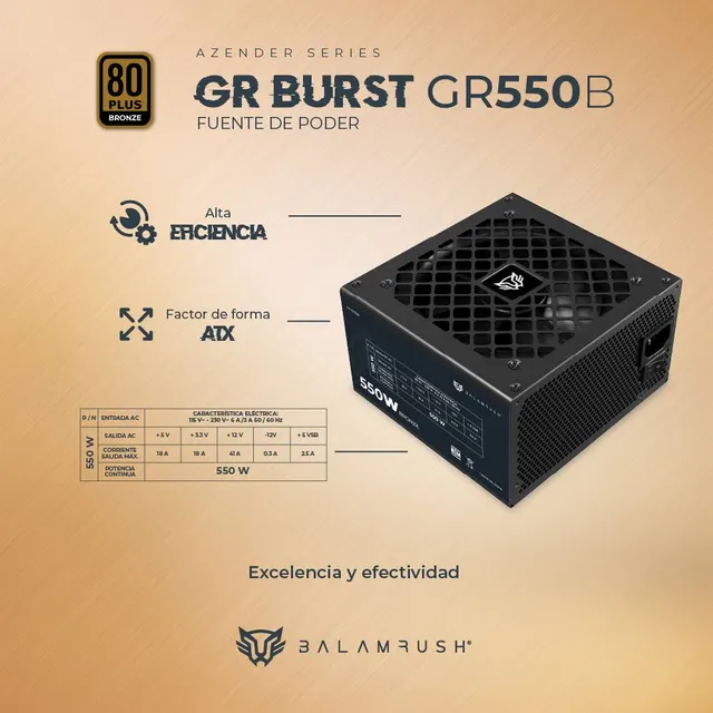 Fuente de poder  Balam Rush GR550B — vista 5