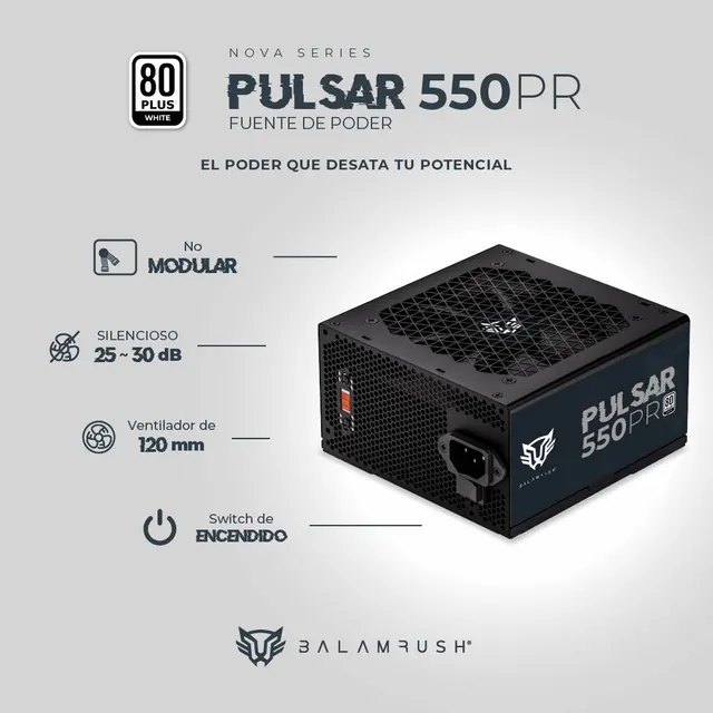 Fuente de poder Balam Rush 550PR — vista 3