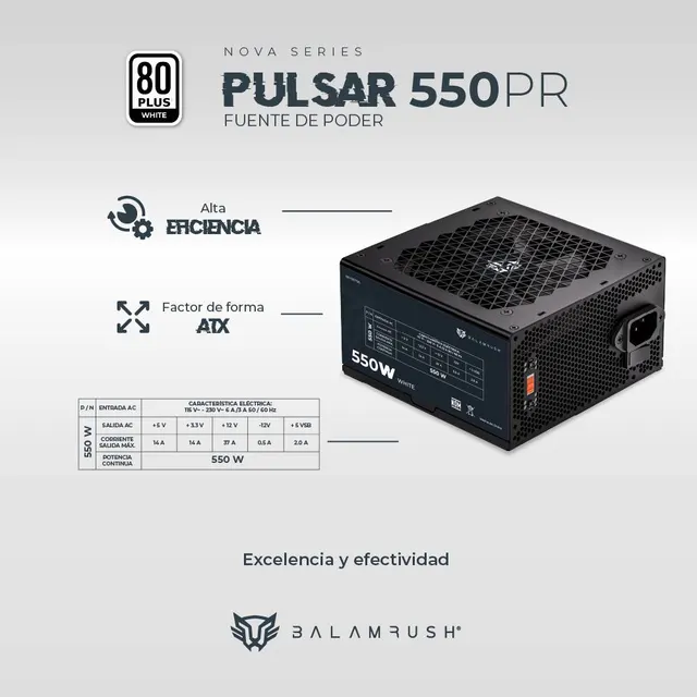 Fuente de poder Balam Rush 550PR — vista 5