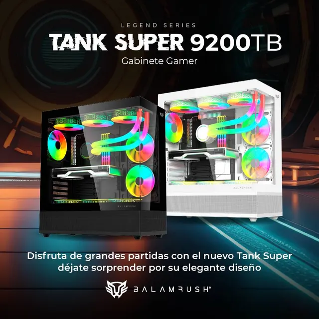 Gabinete Gaming Balam Rush Tank Super — vista 3