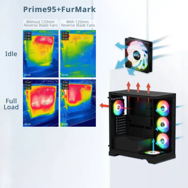 Gabinete gamer XPG INVADER X — vista 4