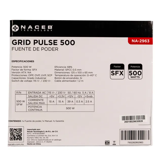 Fuente de poder Naceb Technology NA-2963 — vista 2