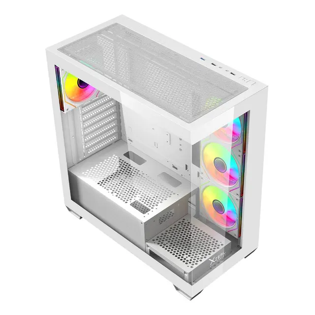 Gabinetes Gaming Xzeal XZCGB08W — vista 2