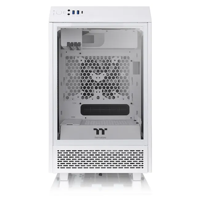 Gabinete  THERMALTAKE The Tower 100 Snow Mini Chassis — vista 2