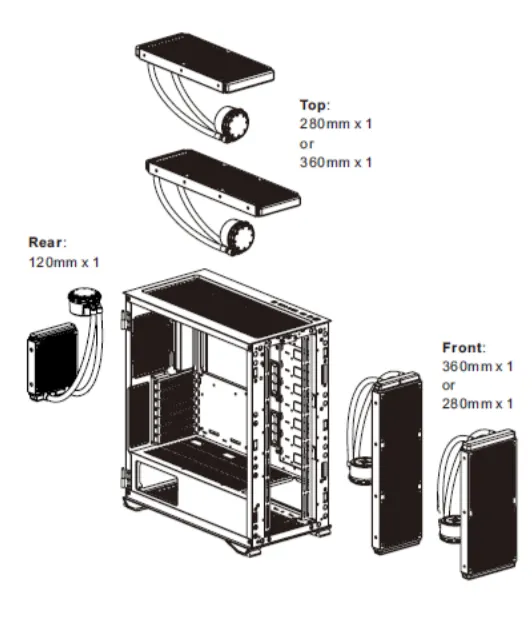 Gabinete  THERMALTAKE H700 TG — vista 9
