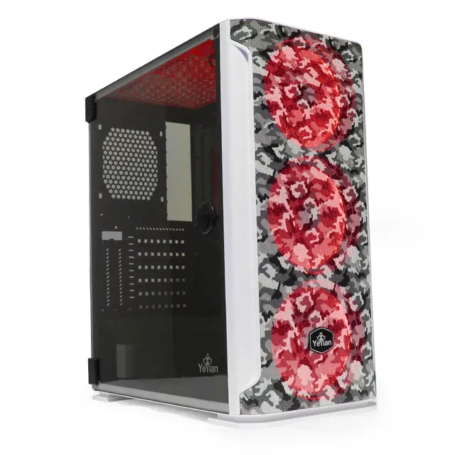 GABINETE  HOLLOW 2500 ATX,C/T 3VEN ARGB/MESH/ Yeyian YGH-49704 — vista 5