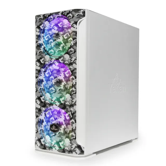 GABINETE  HOLLOW 2500 ATX,C/T 3VEN ARGB/MESH/ Yeyian YGH-49704 — vista 8