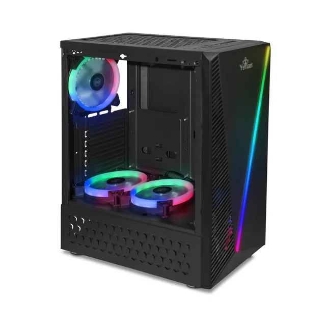 Gabinete Gaming Yeyian YCH-LAR01BK — vista 2