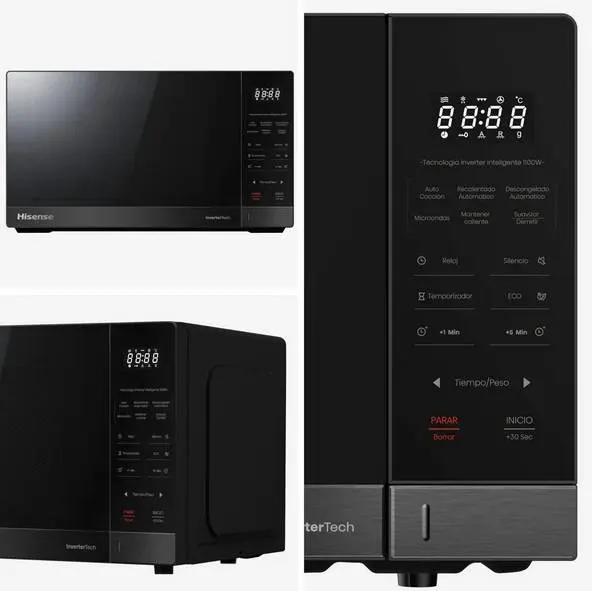 Microondas Hisense HMMS3411DSV — vista 3