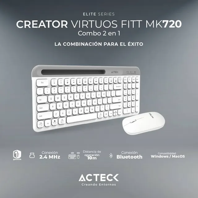 Kit teclado y mouse ACTECK MK720 — vista 2