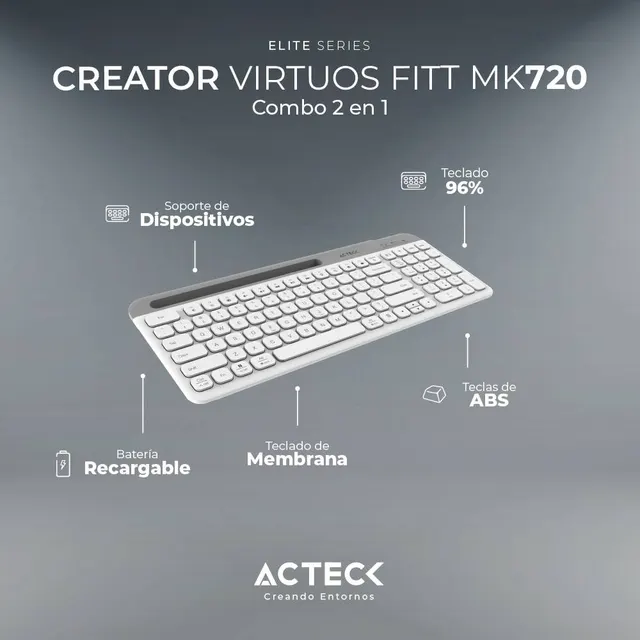 Kit teclado y mouse ACTECK MK720 — vista 4