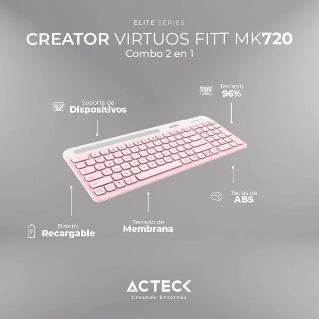 Kit teclado y mouse ACTECK MK720 — vista 4
